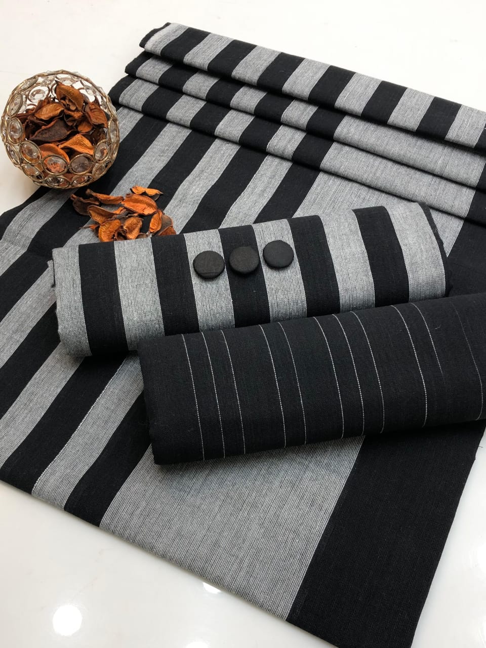 3pc Multani Susi Khaadi (Black)
